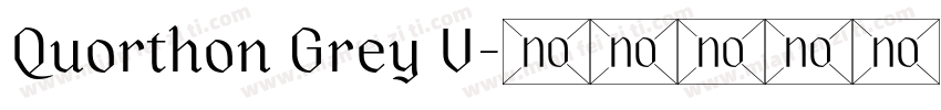 Quorthon Grey V字体转换